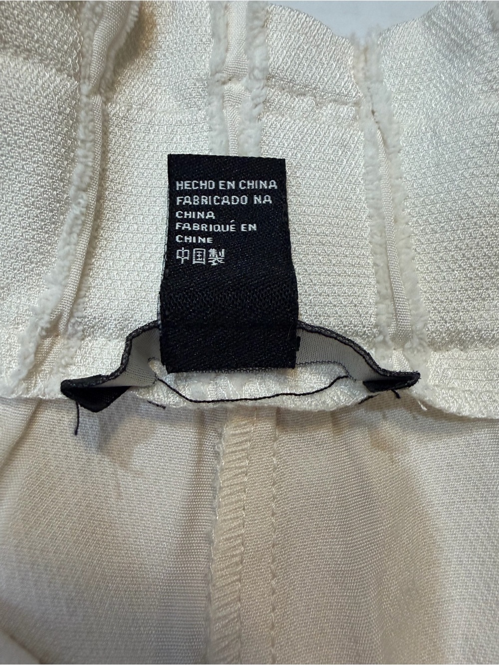 Forever 21 Cream Striped High Waist Shorts - Picture 6 of 6